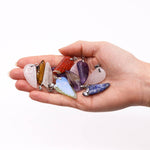 Gemstone Angel Wings Pendants (12 asst) 28x15mm