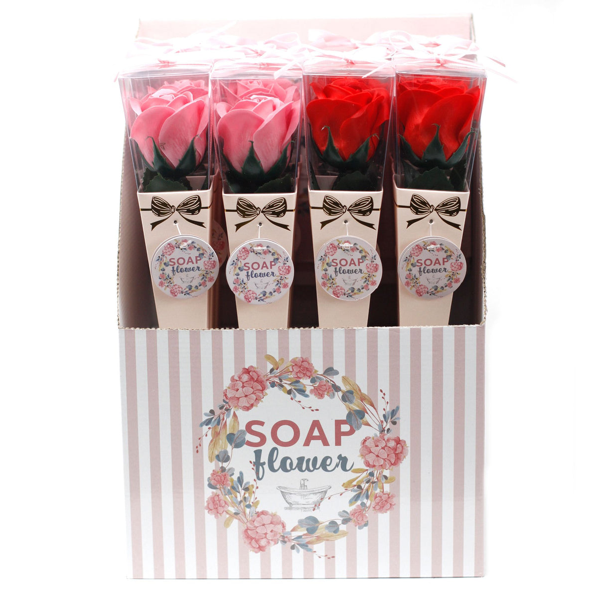 Soap Flower - Medium Rose - Top view - ORIVON Collection