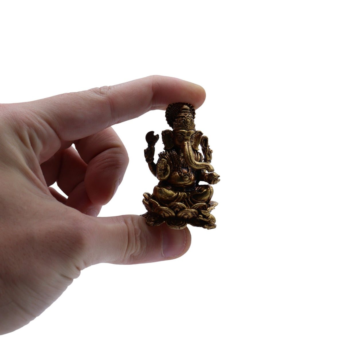 Brass Miniature Gods - Ganesha 52gms 49mm