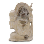 Happy Buddha - Whitewash 30cm