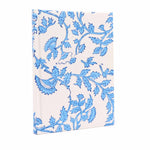 Cotton Bound Notebook - Pale Blue Floral
