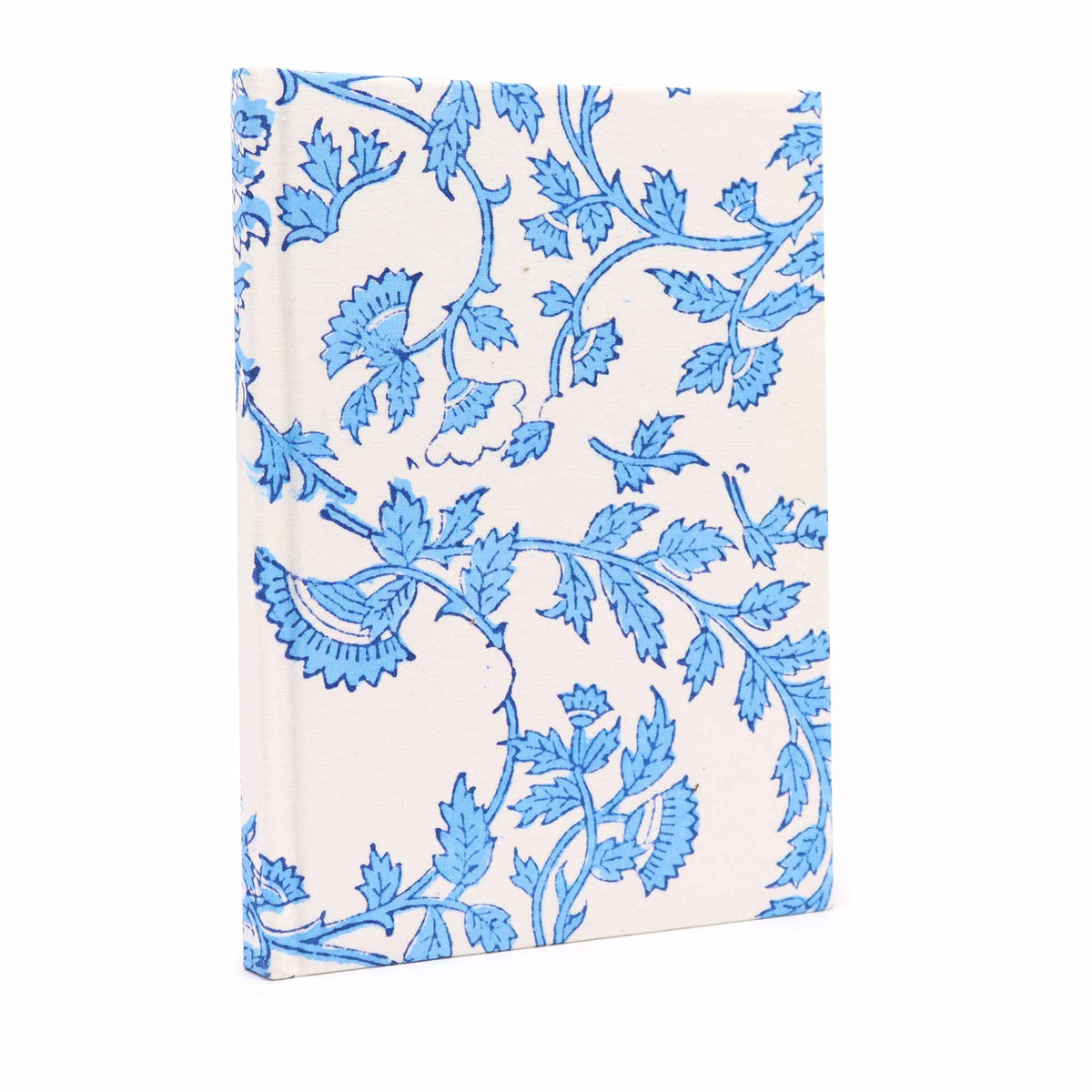 Cotton Bound Notebook - Pale Blue Floral