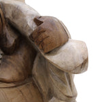 Happy Buddha - Whitewash 30cm