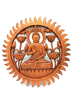 Buddha & Lotus Panel 40cm
