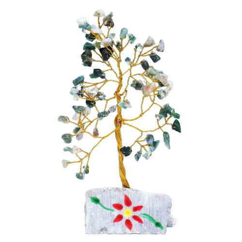 Moss Agate Gemstone Tree – 80 Stone