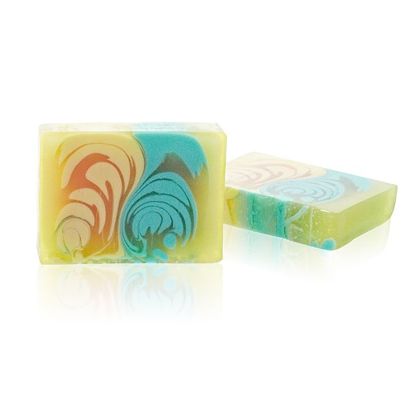 Melon soap slice close-up
