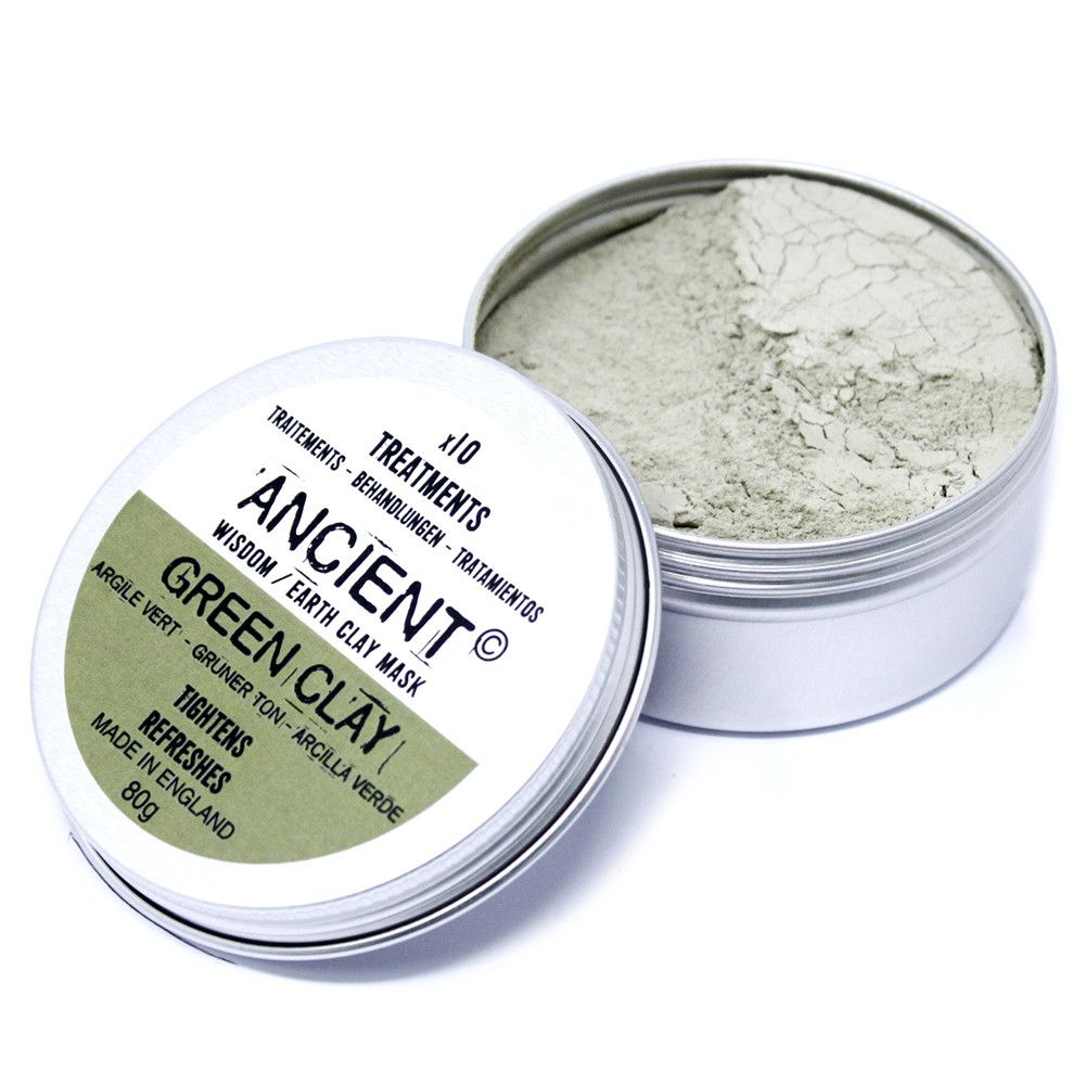 Green Clay Face Mask 80g - Front view - ORIVON Collection