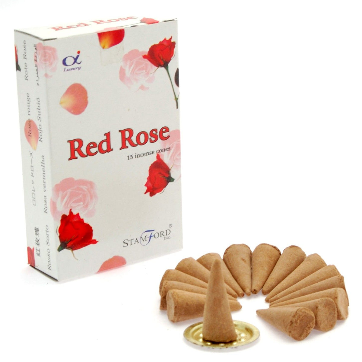 Red Rose Stamford Premium Incense Cones