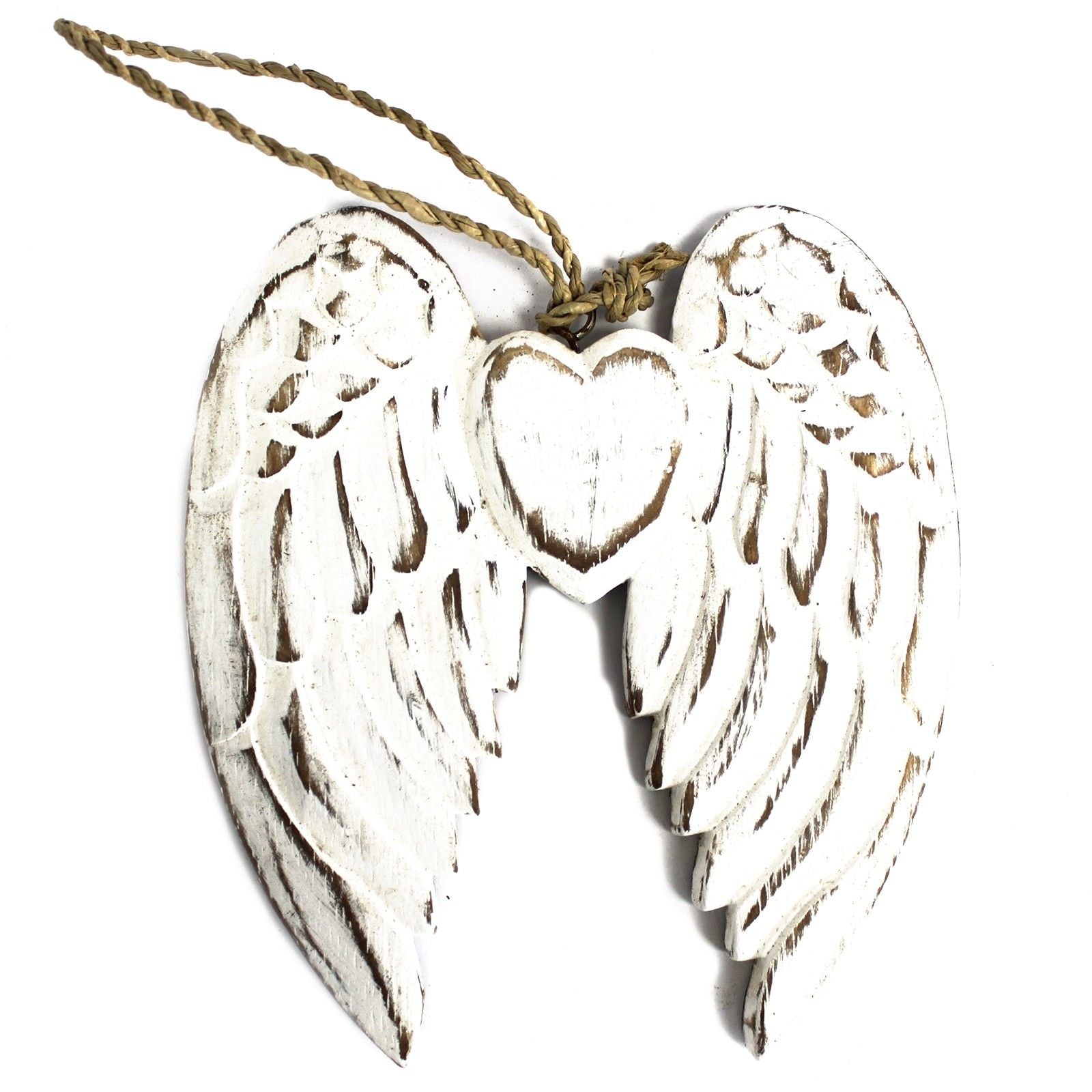 Small Double Angel Wing & Heart - 15cm