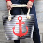 Rope Handle Bag - Pink Flamingo