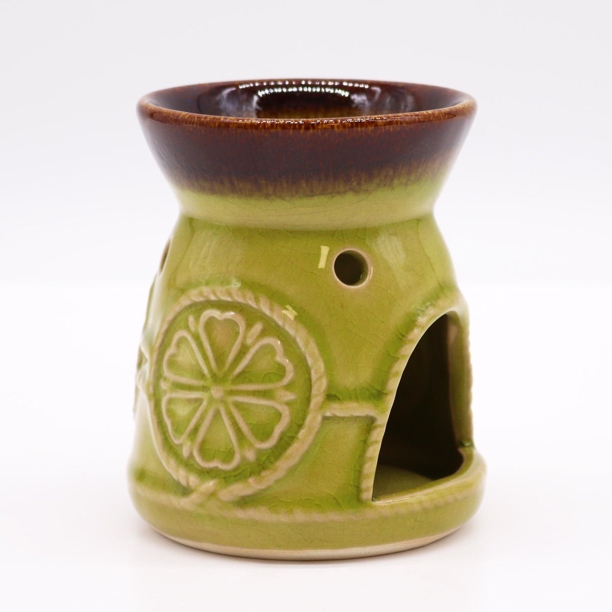 Classic Spa Burner - Jade - Angled view - ORIVON Collection