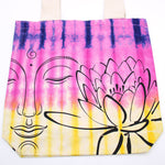 Tye-Dye Cotton Bag - Lotus Buddha Multi