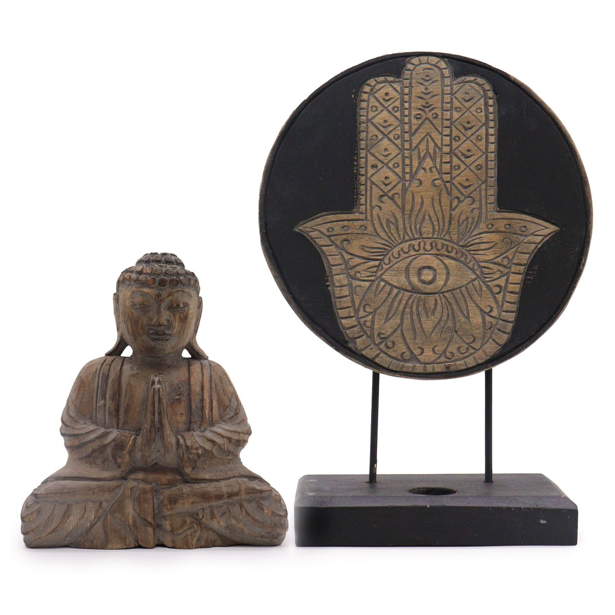 Buddha Feng Shui Set - Hamsa, Grey