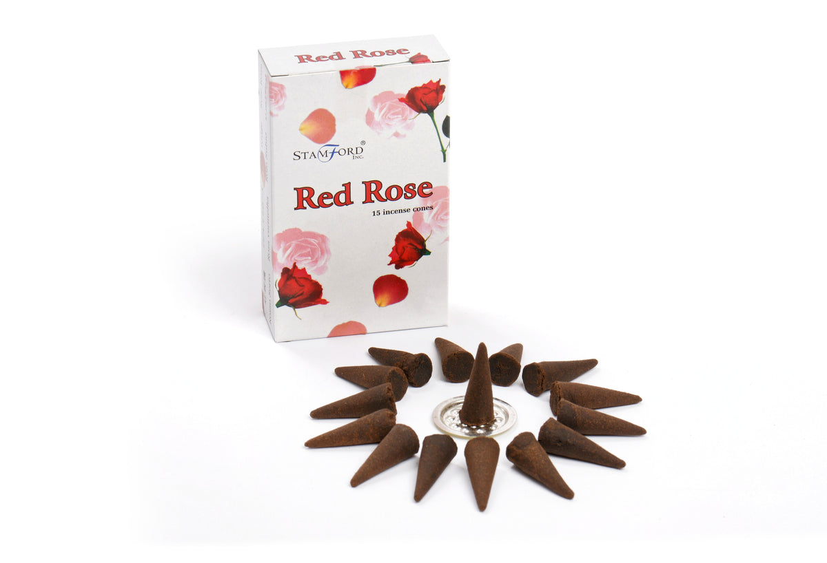 Red Rose Stamford Premium Incense Cones