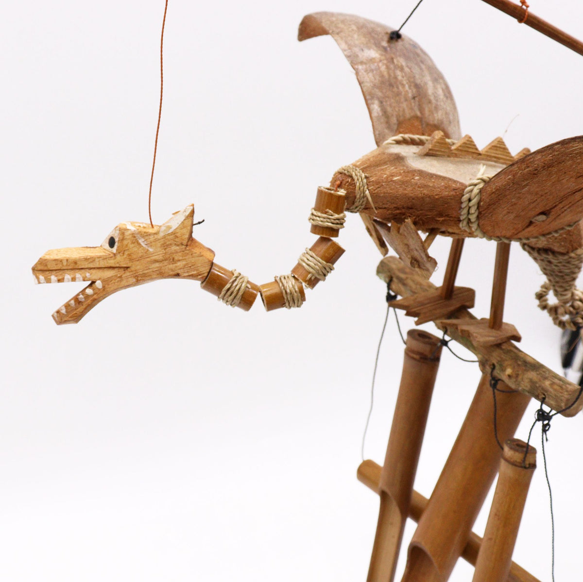 Coconut Dragon Wind Chimes - 37cm