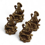 Brass Miniature Gods - Saraswati 52gms 49mm