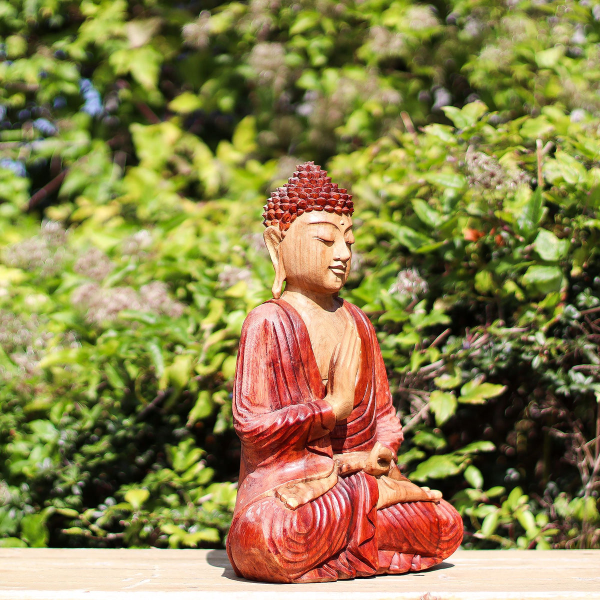 Hand Carved Buddha Statue 30cm Teaching