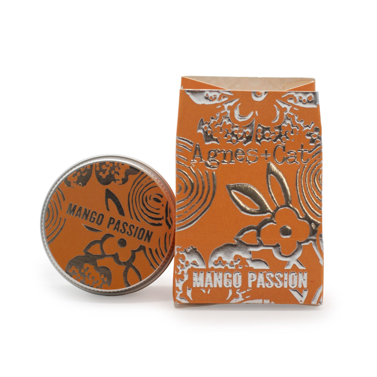 Agnes + Cat Lip Balm - Mango Passion Fruit - Front view - ORIVON Collection