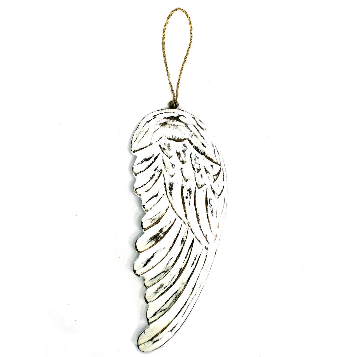 Hand Carved Angel Wing Decoration - 30cm