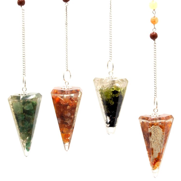 Orgonite Power Chakra Pendulum – Angel Wing