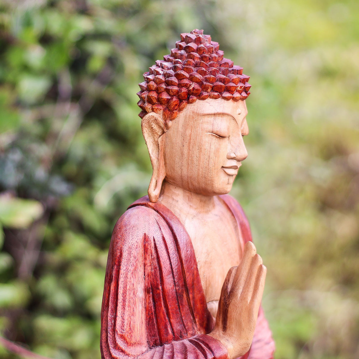 Hand Carved Buddha Statue 30cm Teaching