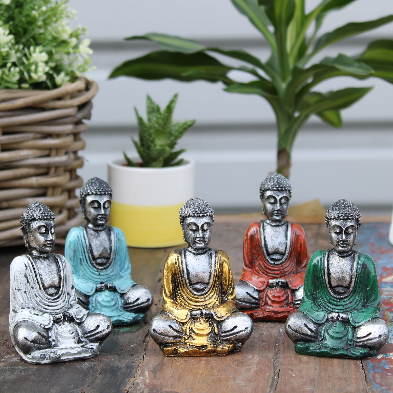 Silver Mini Buddha - Assorted Colours