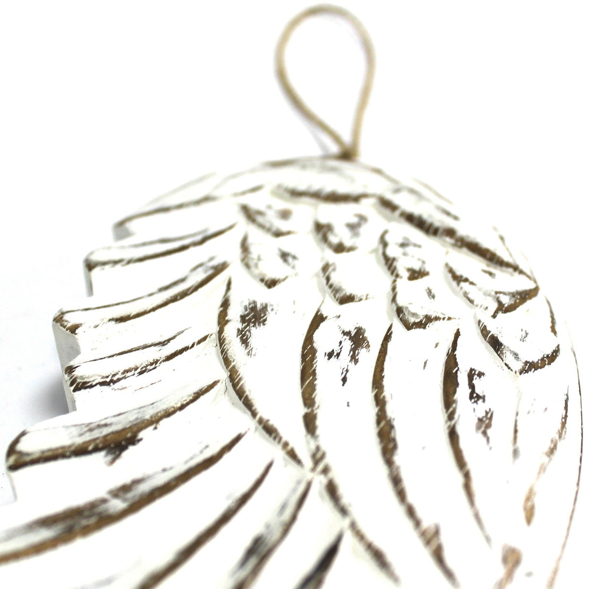 Hand Carved Angel Wing Decoration - 30cm