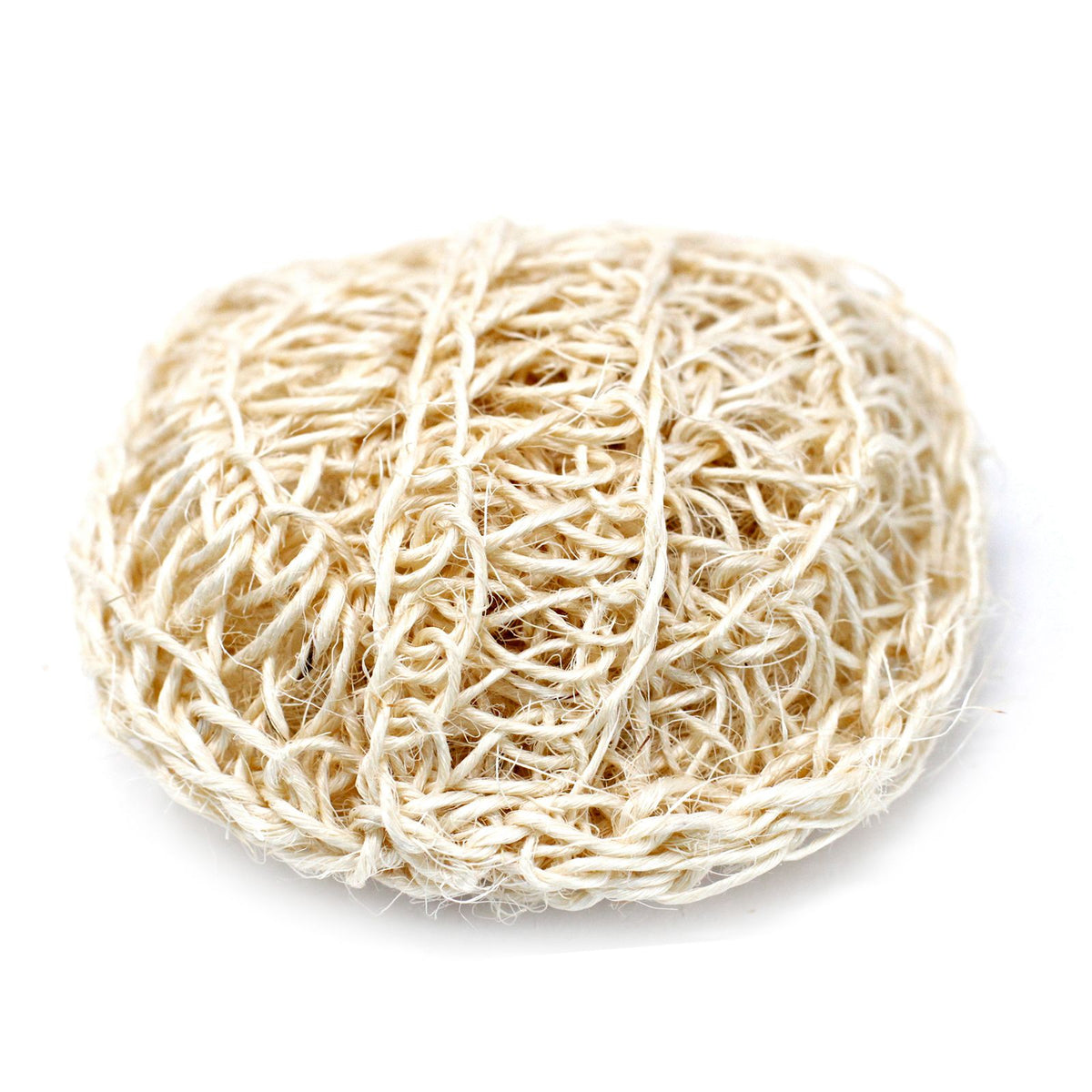Sisal Sponge & Scrub - Soft Round Exfoliating Cushion - ORIVON Collection (image 2 of 5)