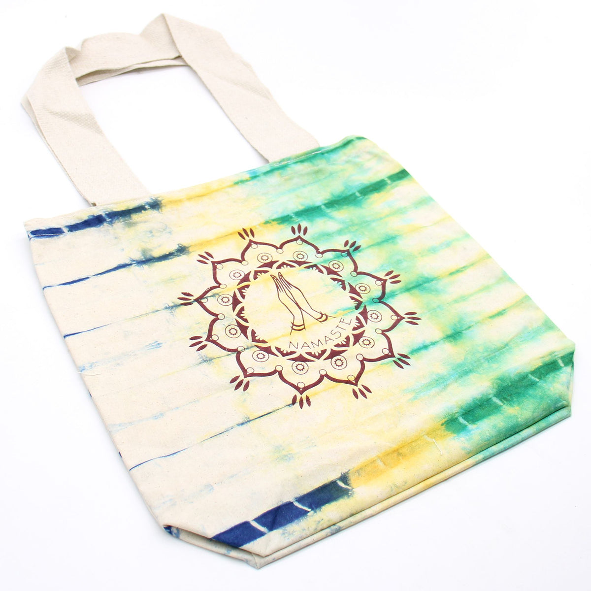 Tye-Dye Cotton Bag - Namaste Hands - Multi