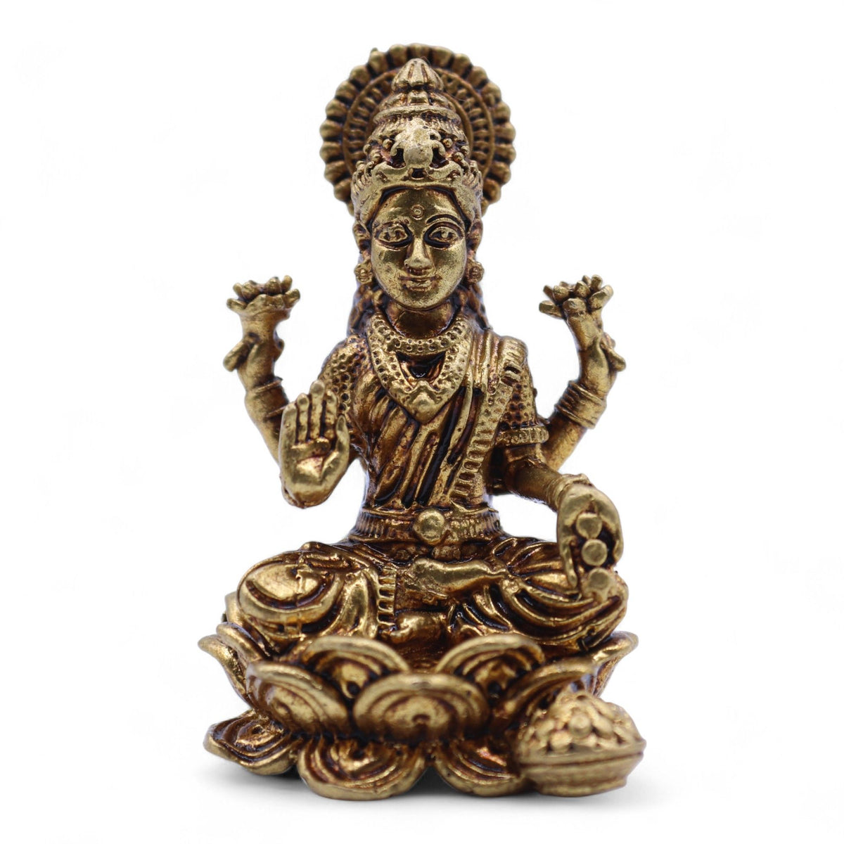 Brass Miniature Gods - Laxmi 52gms 49mm