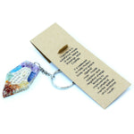 Orgonite Power Keyring – Gemstone Chakra Hamsa
