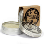 Agnes + Cat Green Clay Face Mask - Angled view - ORIVON Collection