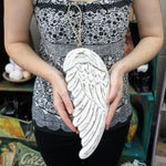 Hand Carved Angel Wing Decoration - 30cm