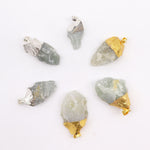 Gemstone Jade Pendants (6 asst) 20x15mm