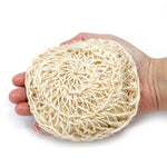 Sisal Sponge & Scrub - Soft Round Exfoliating Cushion - ORIVON Collection (image 4 of 5)
