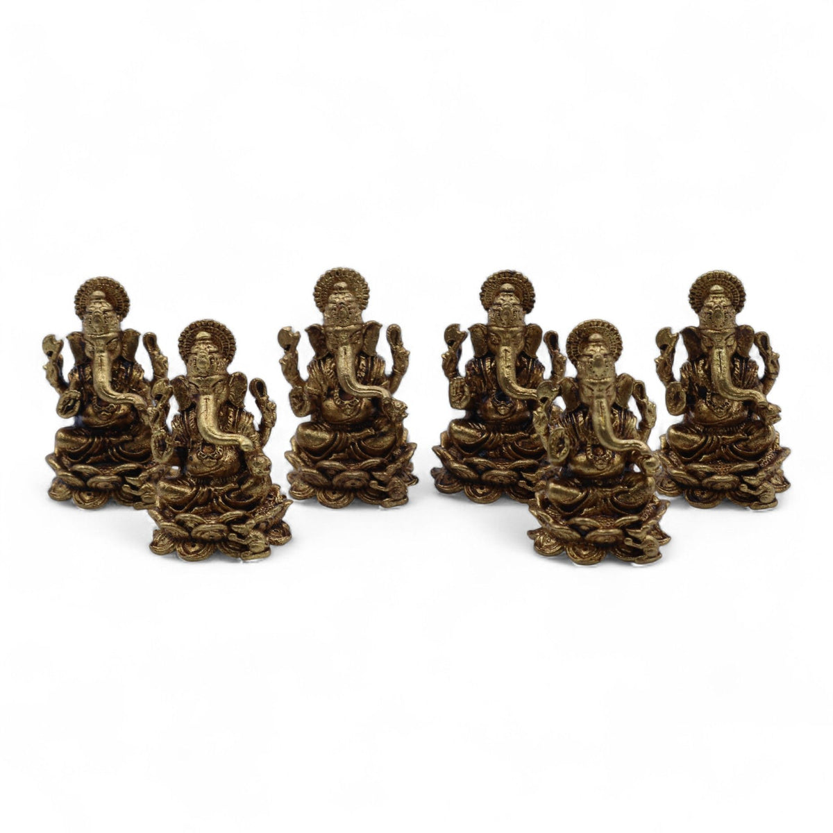 Brass Miniature Gods - Ganesha 22gms 37mm