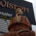 Hand Carved Buddha Statue 80cm Welcome