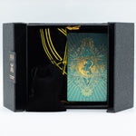 Gold & Turqoice Foil Tarot Card -  Gift Set - Size reference - ORIVON Collection