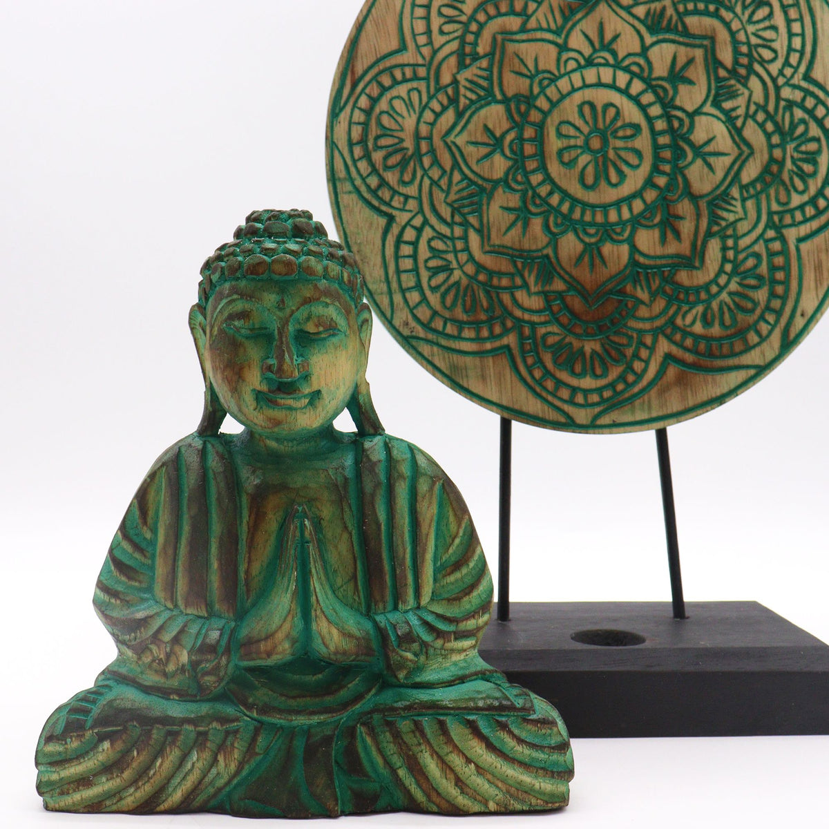Buddha Feng Shui Set - Buddha Knot, Green