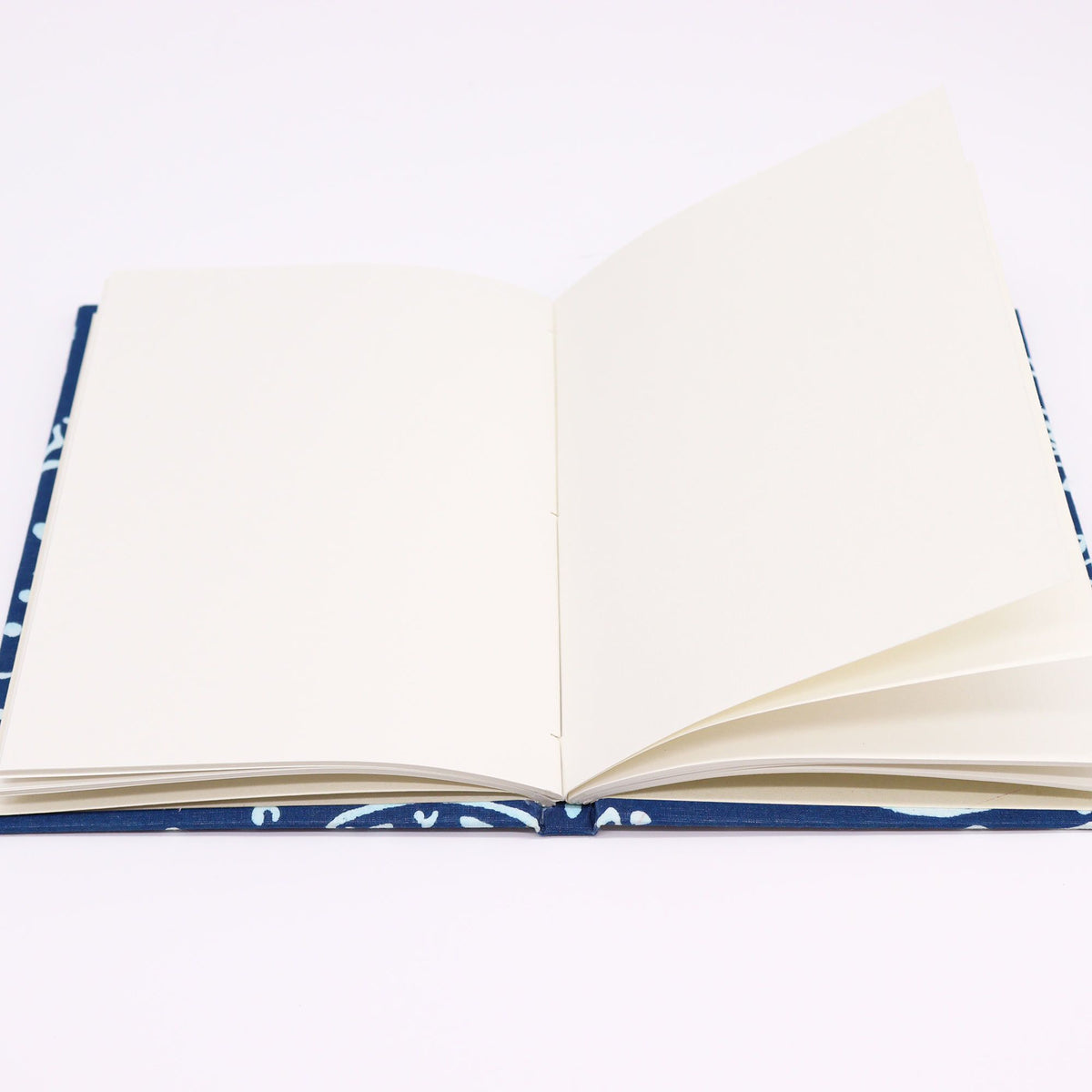 Cotton Bound Notebook - Indigo Fish