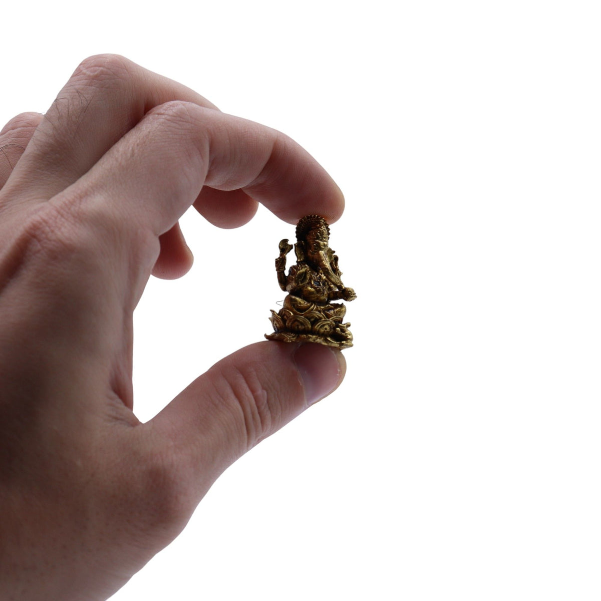 Brass Miniature Gods - Ganesha 12gms 30mm