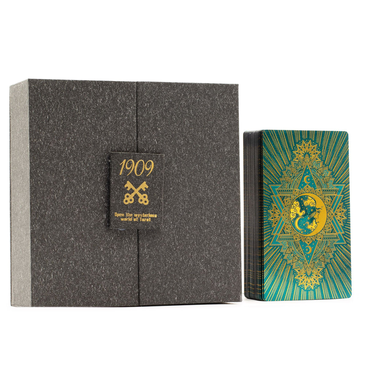 Gold & Turqoice Foil Tarot Card -  Gift Set - Close-up detail - ORIVON Collection