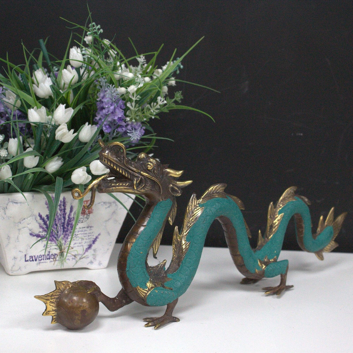 Fengshui - Medium Dragon with Ball 27cm