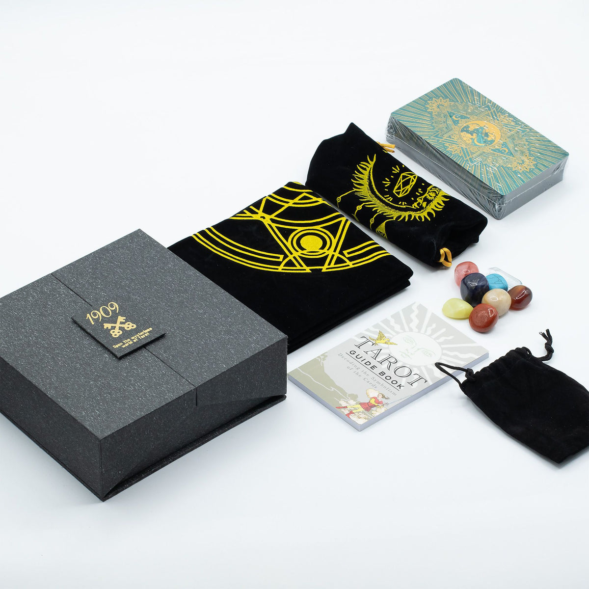 Gold & Turqoice Foil Tarot Card -  Gift Set - Front view - ORIVON Collection