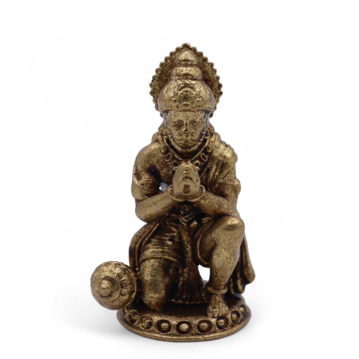 Brass Miniature Gods - Hanuman 30gms 36mm