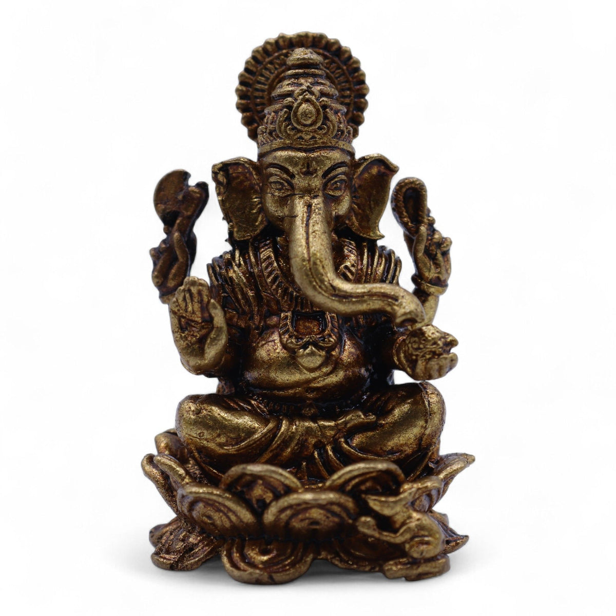 Brass Miniature Gods - Ganesha 52gms 49mm