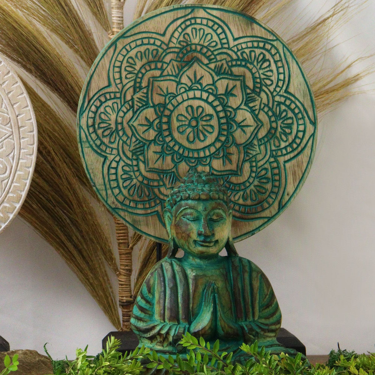 Buddha Feng Shui Set - Buddha Knot, Green