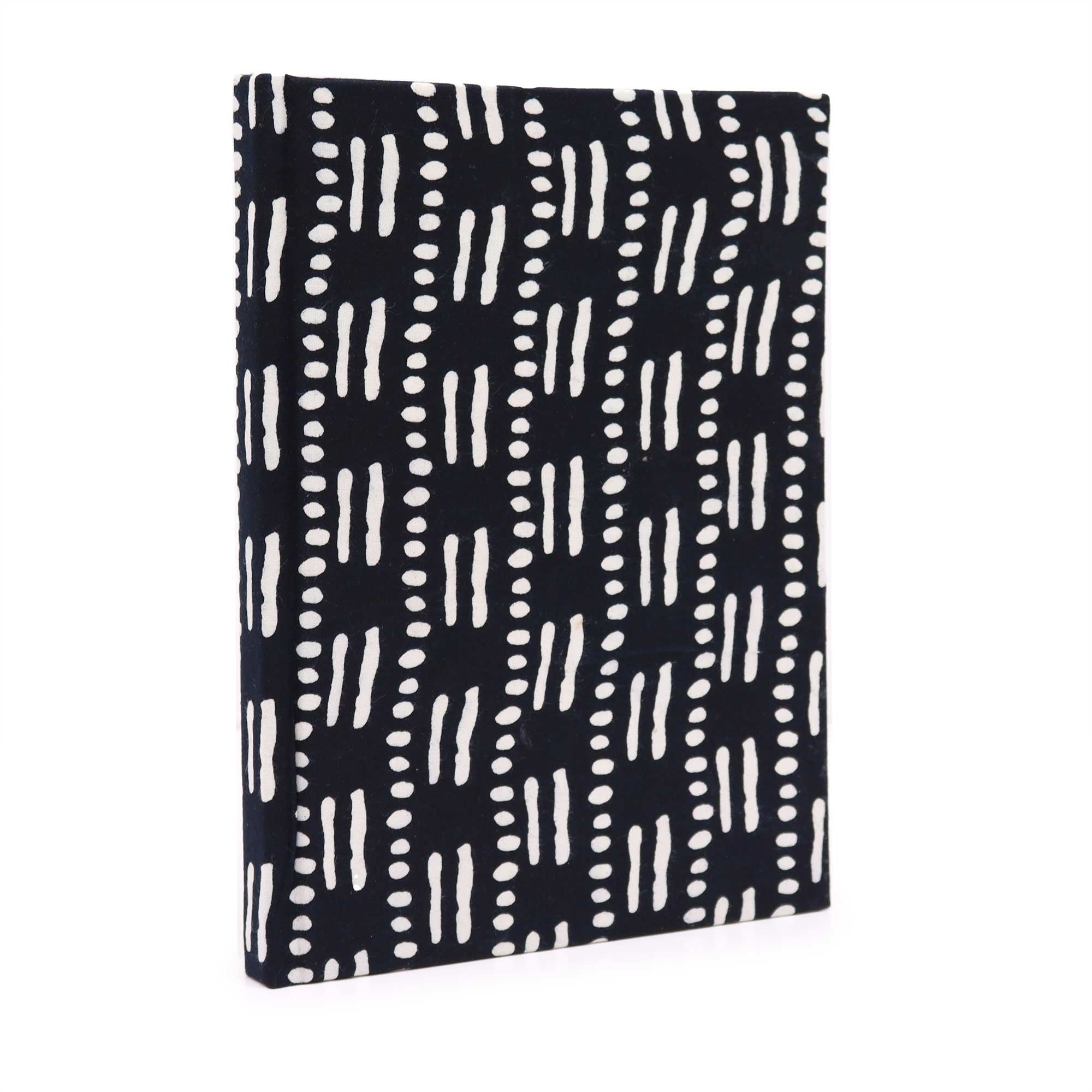 Cotton Bound Notebook - Black Dots & Dashes