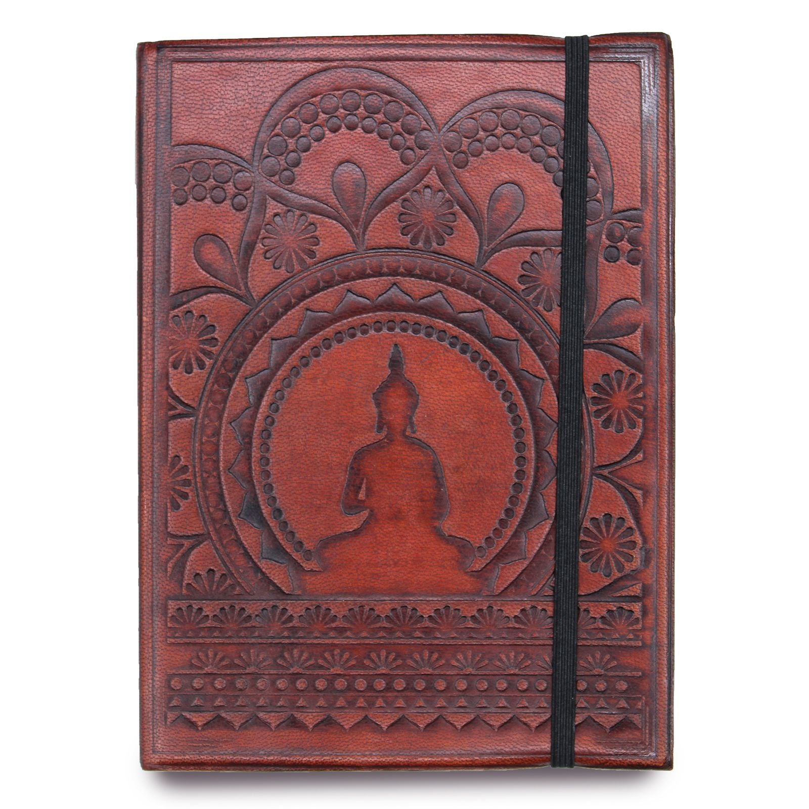 Small Notebook with Strap - Tibetan Mandala