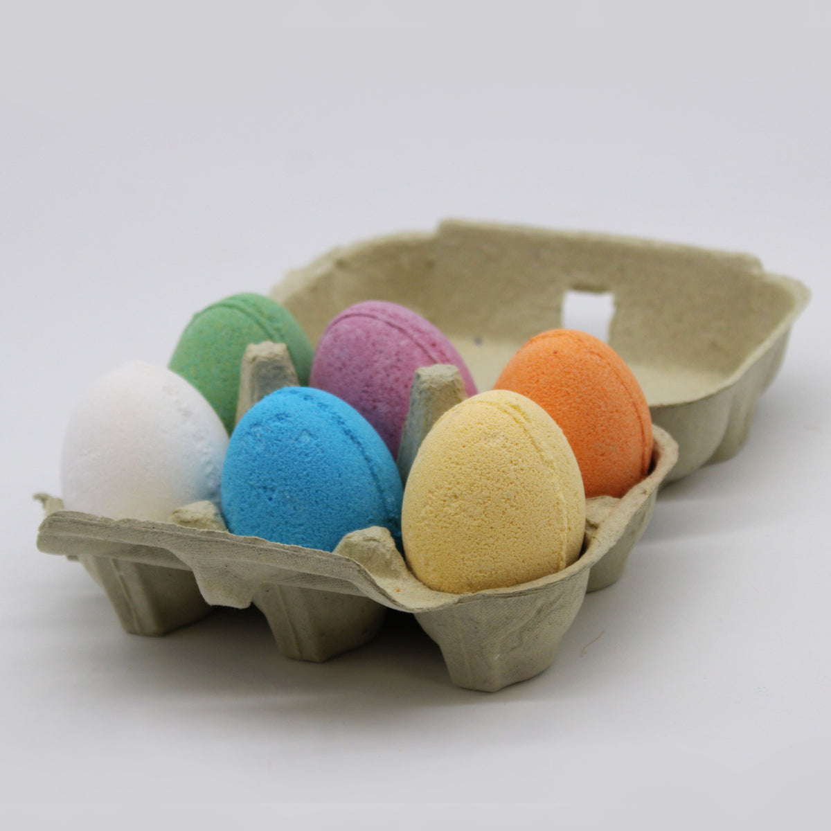 Bath Eggs in a Tray – Cherry egg-shaped bath bombs – view 4